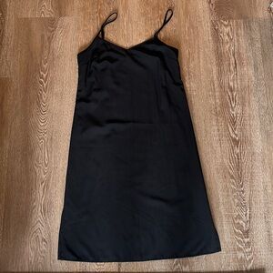 Woman’s Black Slip Dress